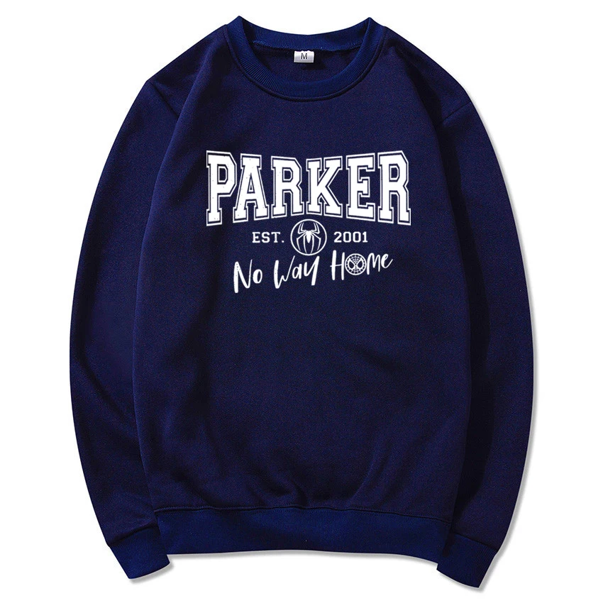 No Way Home Superhero Sweatshirt Parker Est 2001 Stark Industries Peter Parker Hoodie Vintage Tom Holland Crewneck Sweatshirts sweatshirt