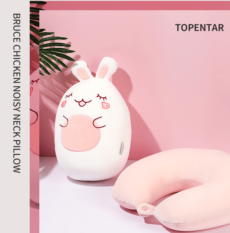 Description Picture 3 of item2-in-1 Neck Pillow U-shaped Nap Pillow Cartoon Figure U-shaped Throw Pillow Travel Neck Pillow Office Headrest Pillow Cushion