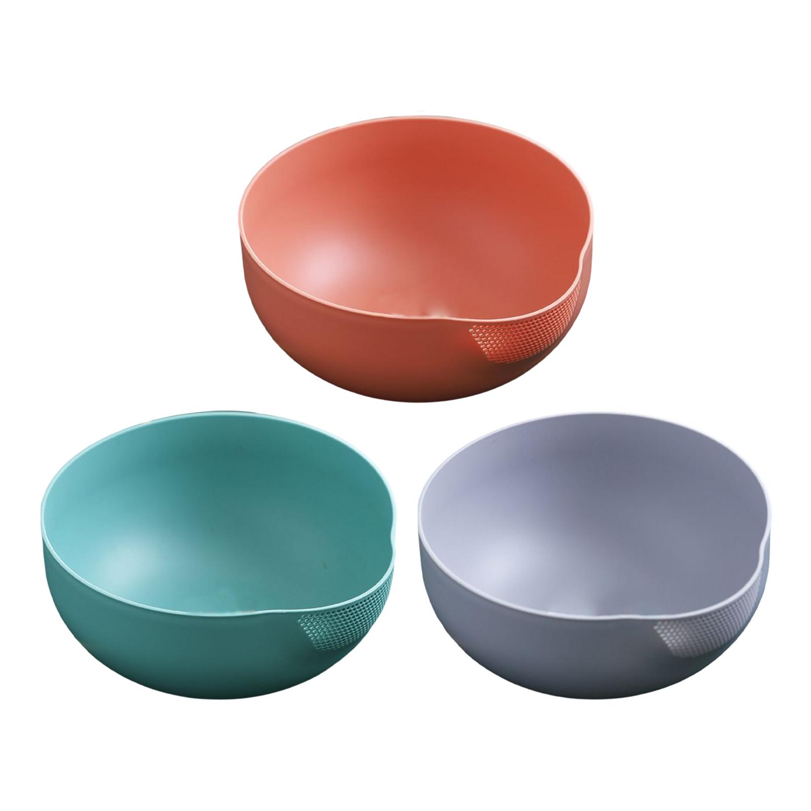 Vegetables Drain Basket Rice Washer Strainer Bowl for Pasta Veggies Rice Cleaning Washing