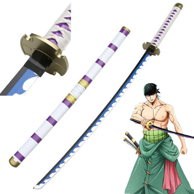 Hobbies collection One Piece Roronoa Zoro Katana Bamboo Blade Anime swords  for Cosplay Kitetsu shisui Sword - AliExpress