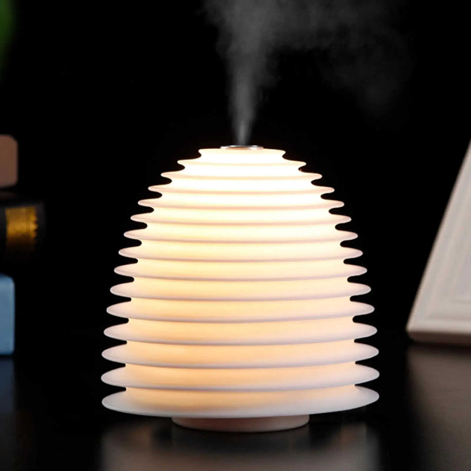 USB Humidifier Low Noise  Au Shut Off Diffuser LED Humidifier Portable Humidifier for Hotel NightStand Home Nursery Yoga