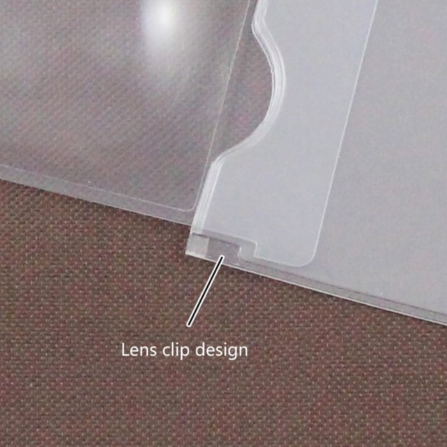 3 Loupes De Poche 3X - Format Carte De Crédit, Plastique, Transparent, 9.4x6.2cm