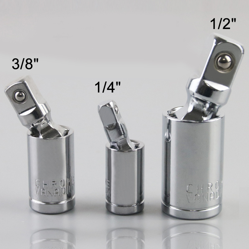 Steckschlüssel-Lenk adapter 1/4 "3/8" 1/2 "360-Grad-Drehhülsen-Ratschenschlüssel kombinierter Konverter – Detail 3