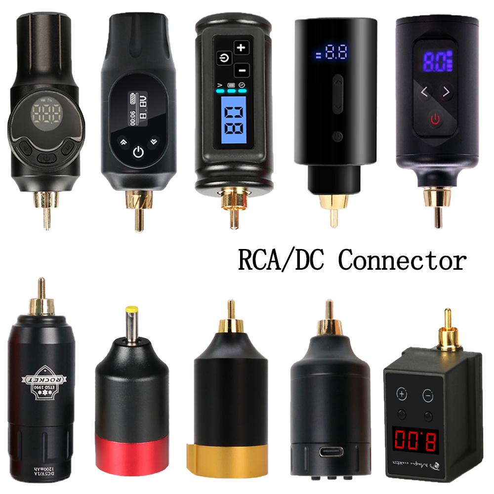 Best of Various Mini Wireless Tattoo Pen Battery RCA / DC Jack Portable Rechargeable Tattoo Machine Power Supply Digital LCD For Body Art Reviews & Tips