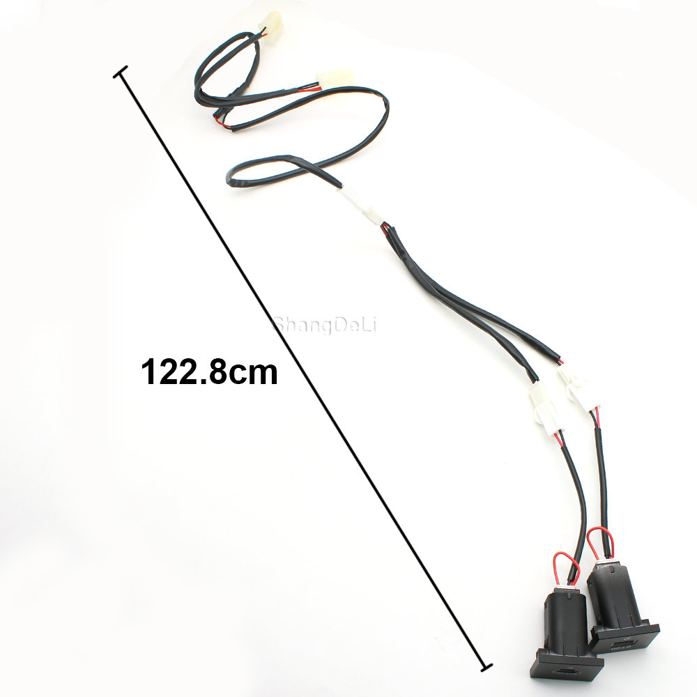 Auto USB Ladegerät PD Quick Charge QC 3,0 Auto Telefon Lade Adapter Taste für Ford Focus 2 mk2 2009 2010 2011 zubehör – Detail 5