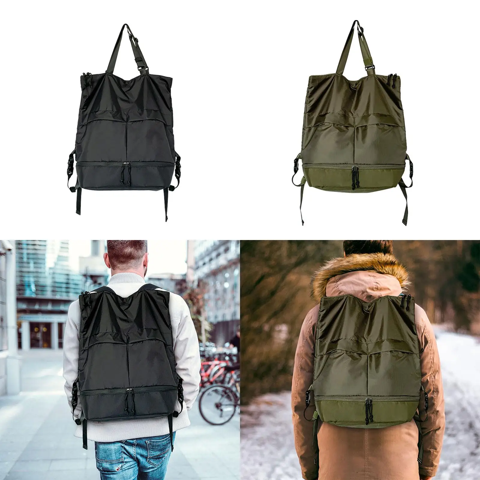 Backpack Fashion Trendy Casual Durable Portable Multiple Pockets Daypack for Hiking Climbing Outdoor Indoor Backpacking Party
