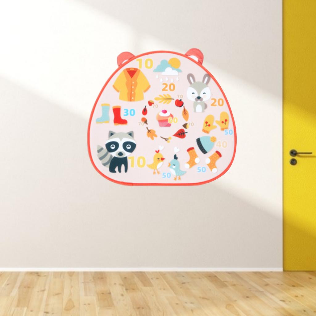Target Sticky Ball Dart Board 10 Balls Indoor Outdoor Party Family Activity Halloween Christmas Game Gifts for Kids