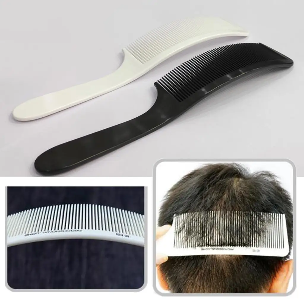 Pro Curved Hair  Cutting Comb Barber Salon Flat Top Comb for Men