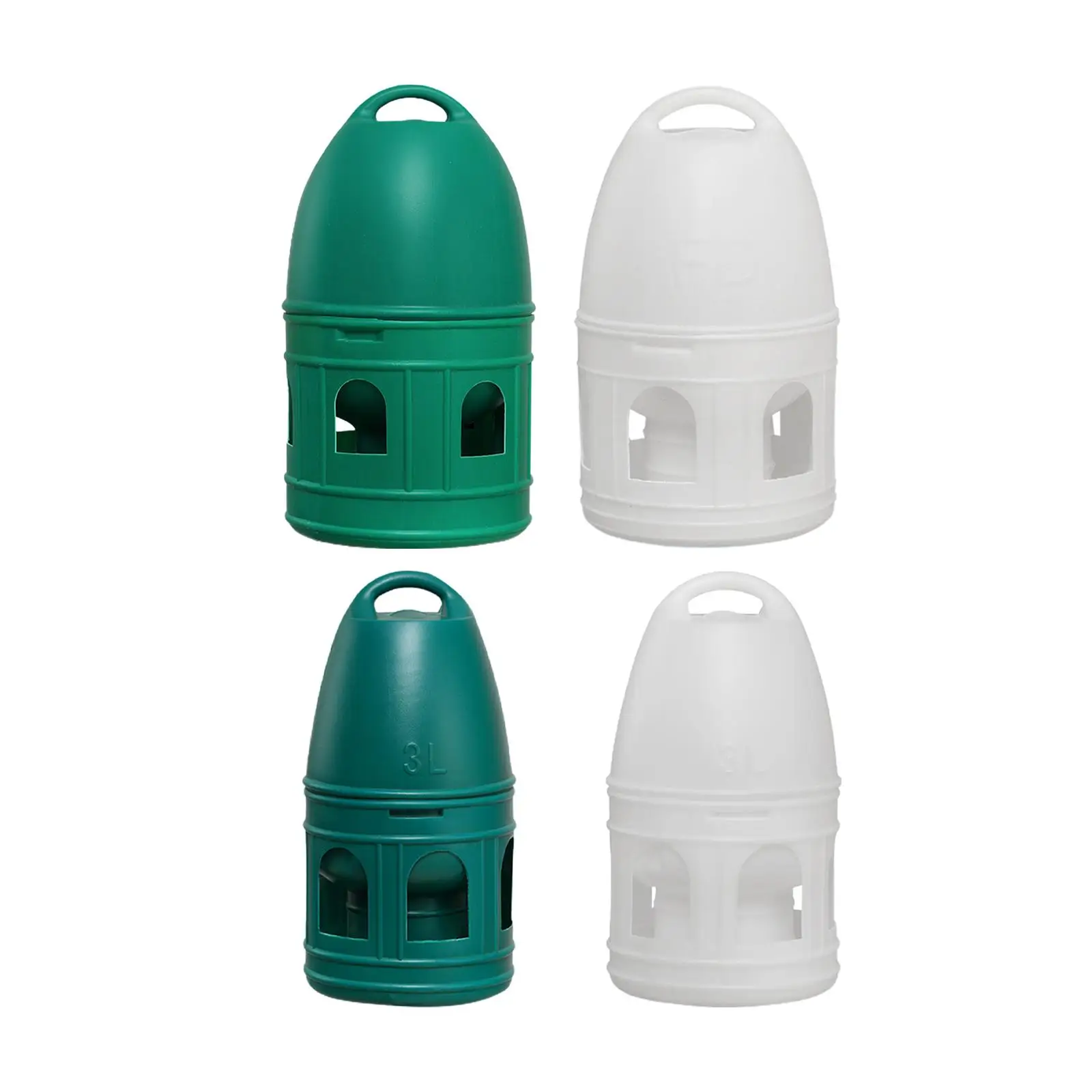 Bird Water Drinker Chicken Quail Parakeet Duck Dove Pigeon Water Dispenser Automatic Feeder with Hanging Handle Large Capacity