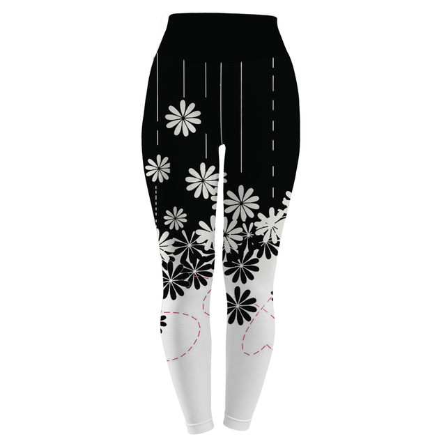 Seamless Sport Leggings Women Flower Printed Fitness Leggings High Waist  Workout Running Sports Tights Butt Lift Yoga Pants - AliExpress