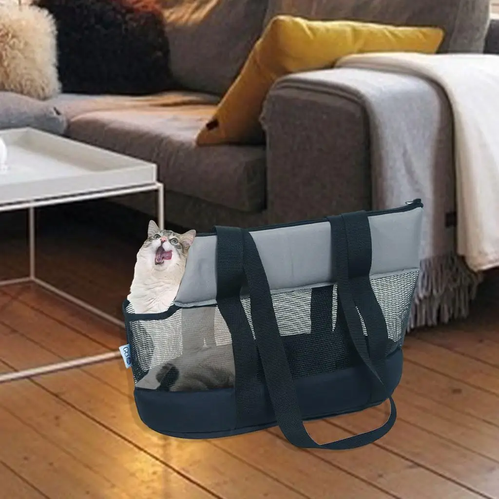 Portable Cat Carrier Handbag, Small , Pet Carrier, Airline Approved Travel Carrier, Designed for Travel, Hiking & Outdoor Use