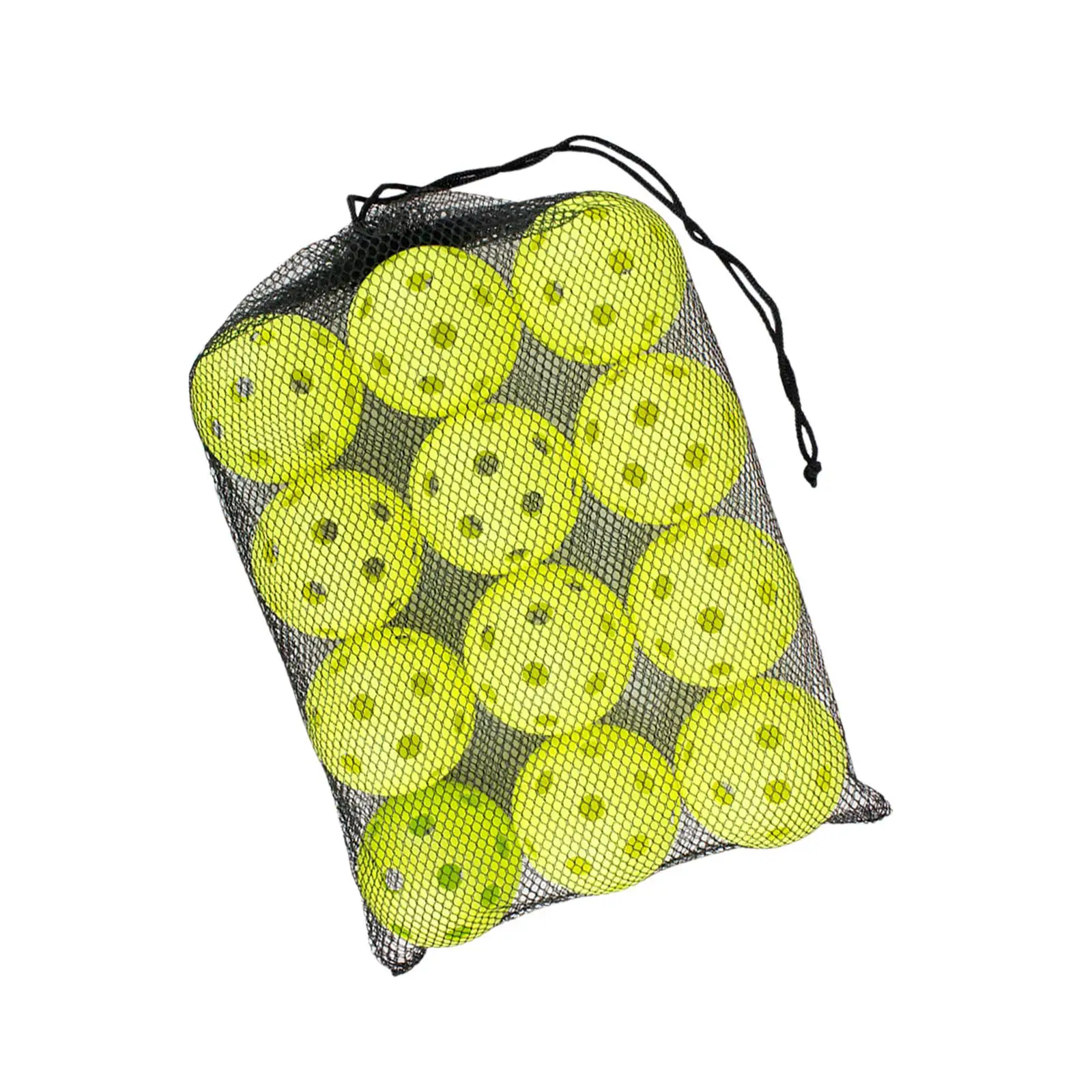 12x Pickleball Balls Professional Pickle Ball Adult Outdoor Sporting Goods Durable for Sanctioned Tournament Play with Mesh Bag
