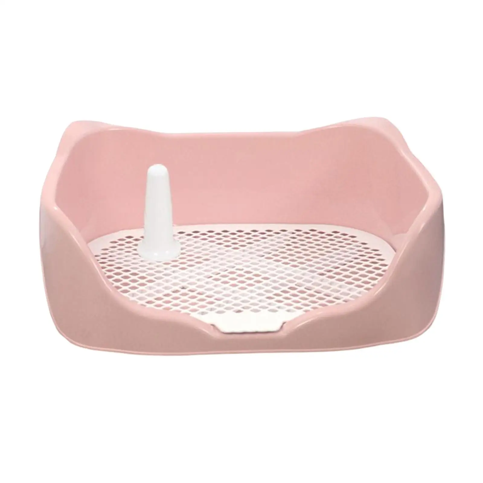 Puppy Dog Potty Tray with Removable Post Dog Potty Fence Size 40x36x14cm Lightweight , Keep paws Dry and Clean Durable