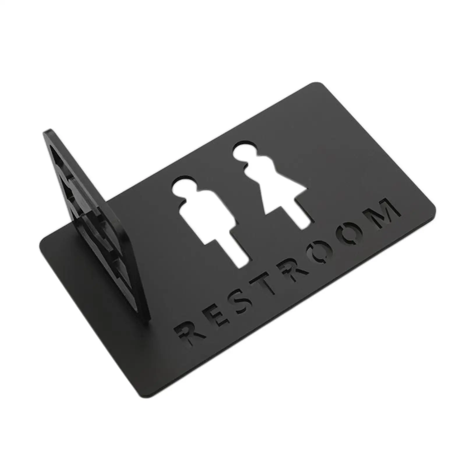 Acrylic Toilet Sign Bathroom Sign Side Mount Signage for Shop Parking Mall