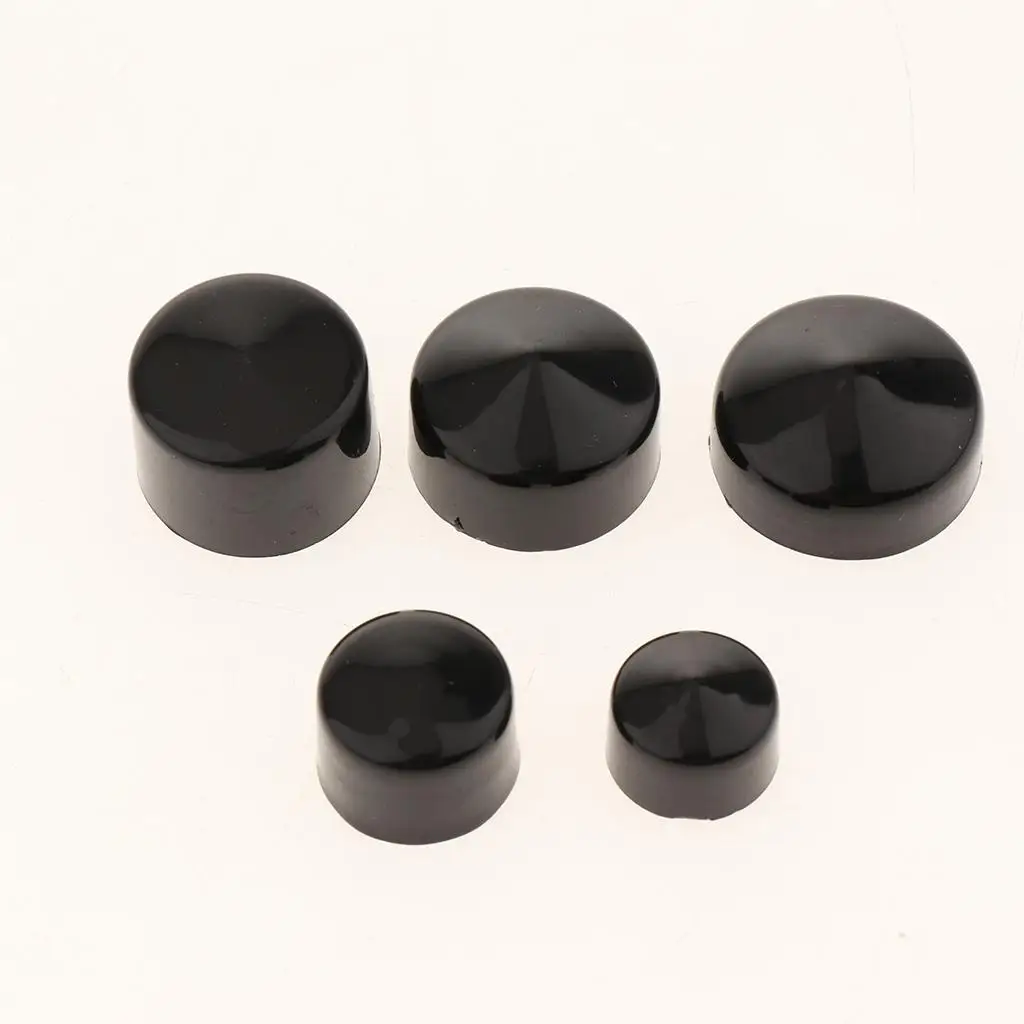 80x Motorbike Black   Toppers Caps Covers  FLT/Motorcycles