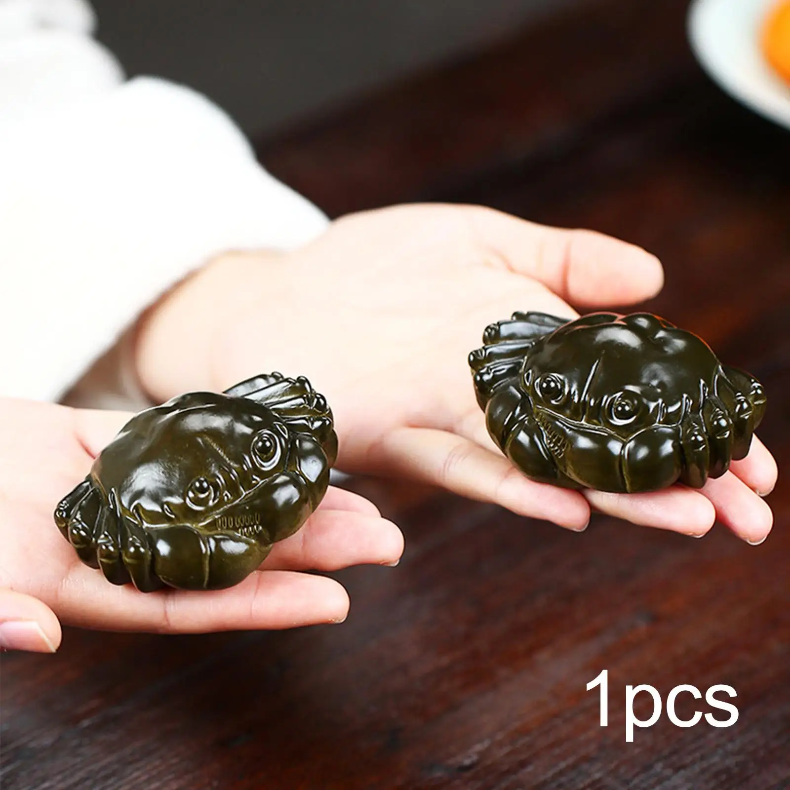 Color Changing Crab Figurine Tea Pet Ornament Miniature Sculpture for Restaurant Table Chinese Tea Decoration Cabinet Home Decor