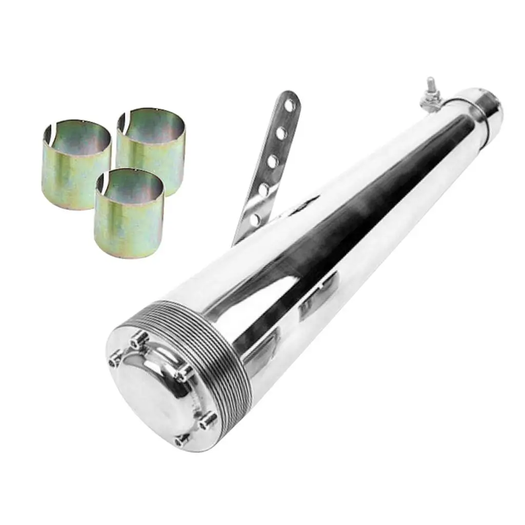 Motorcycle Stainless Steel 45mm Dia Inlet Exhaust Pipe