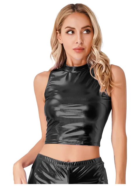 Sleeveless Crop Top for Women Slim Fit Vest Tops Pool Party