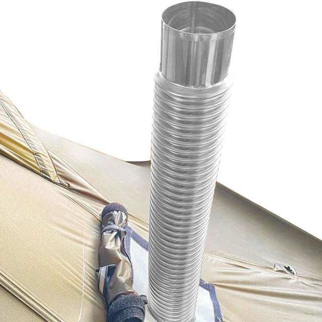 Portable Chimney Pipe Wood Ventilation Accessories Exhaust Pipe for Wood  Log Burning Winter Heater Fire Place Burner - AliExpress
