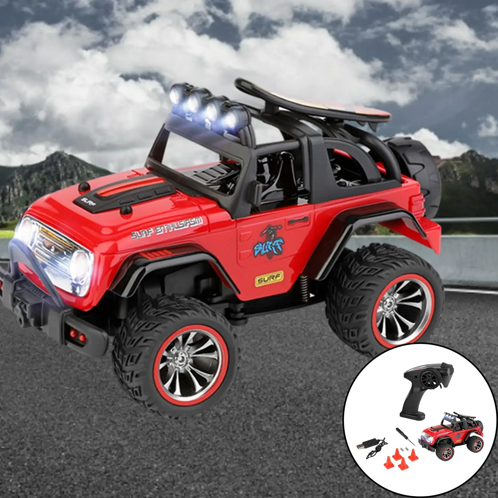 Remote Control Car  322221 High   RC Car 1:32 Scale 25km/h 4WD 2.4GHz  Car RC Buggy Vehicle Truck Buggy 