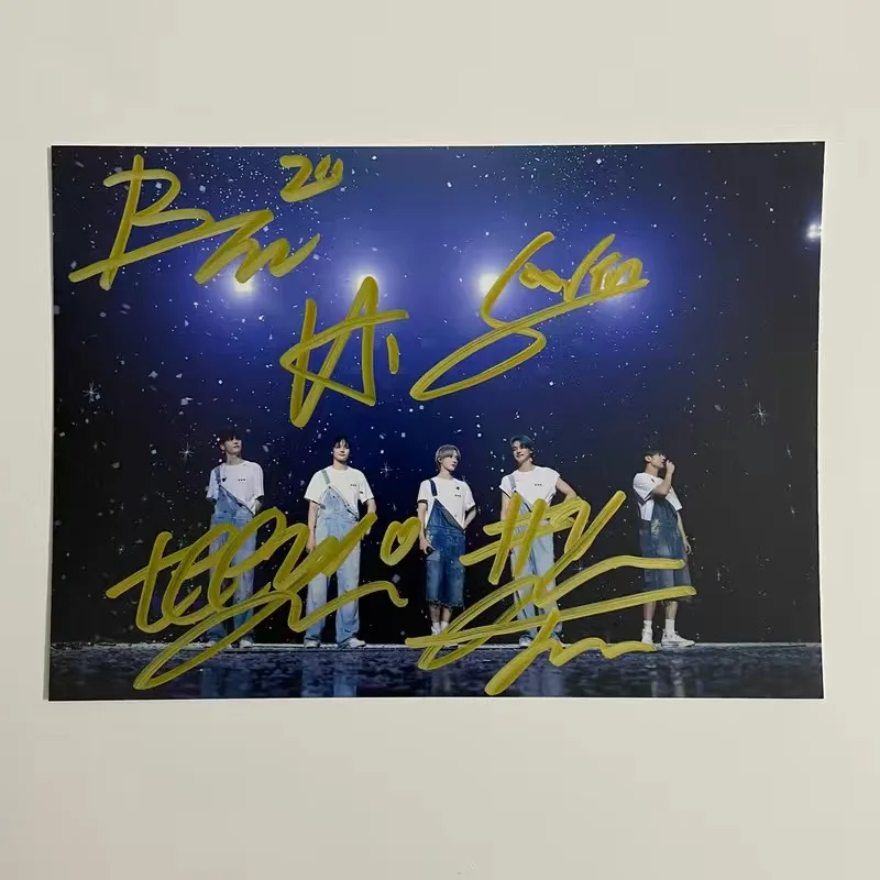 affiche hd du groupe coréen txt soobin yeonjun beomdean taehyun photo collection gestion de signature