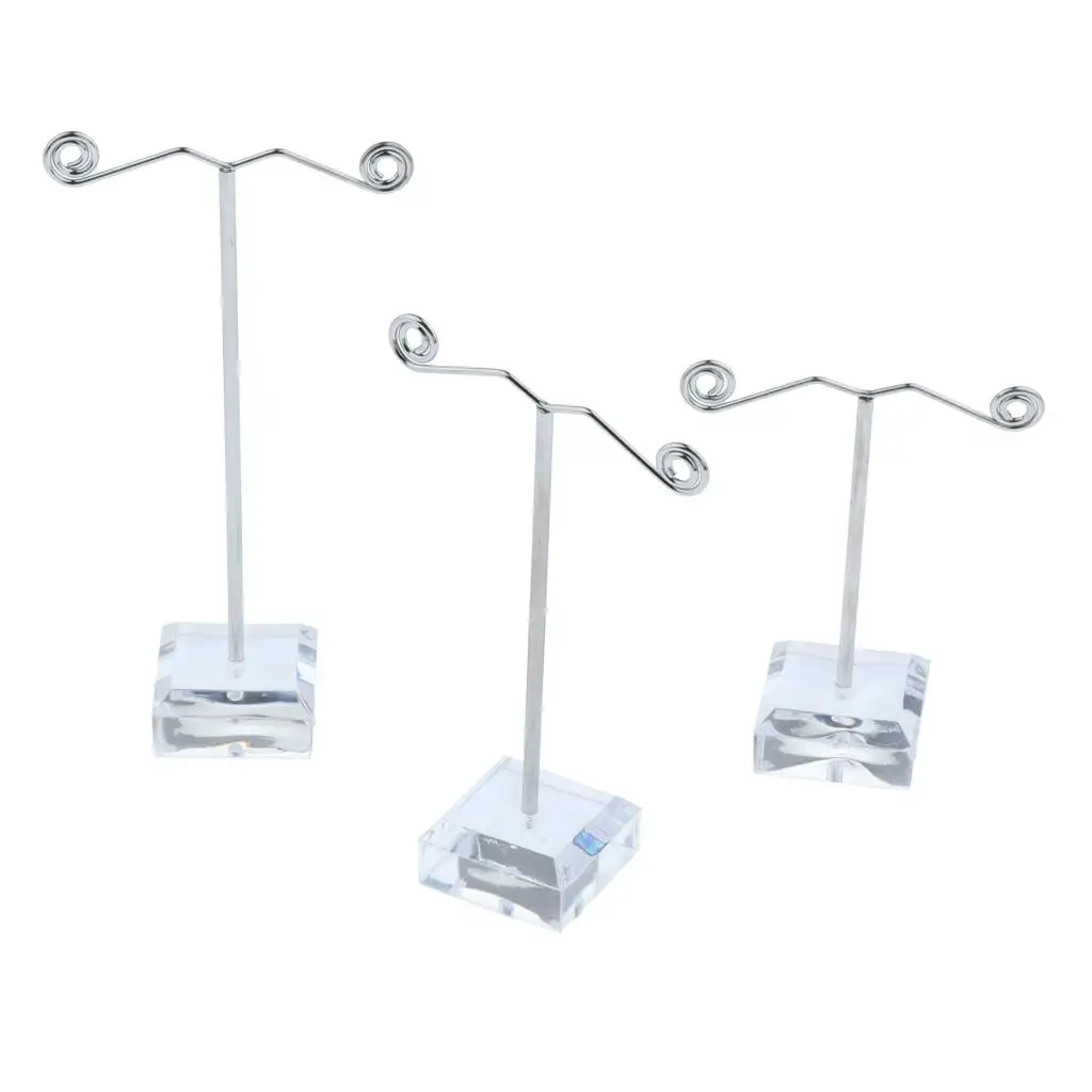 3 Pcs Jewelry Display Counter Shelf Props Stand Rack for Counter Display