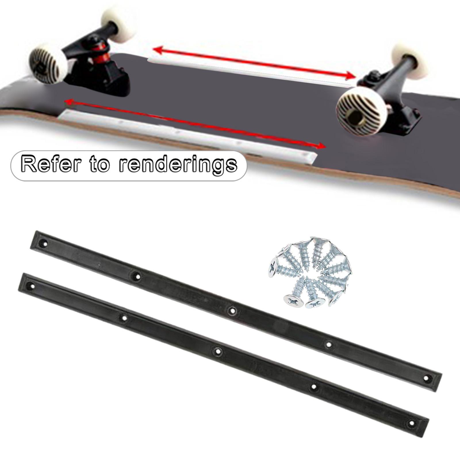 1 Pair Skateboard Longboad Deck Protection Rubber Strip Nose  Tool