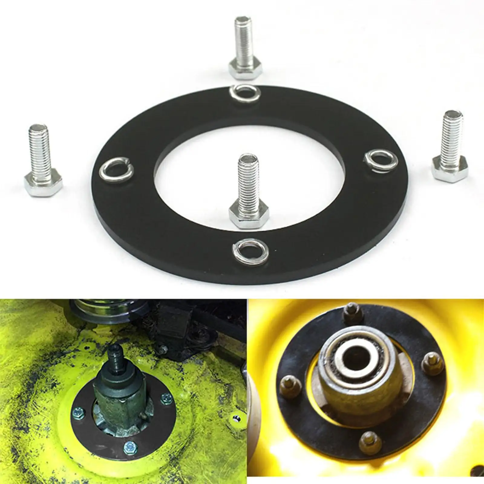 3/16 inch Plate Steel Deck Spindle Repair Ring Lawn Mower Engine Parts with Bolt Garden Tool for 42