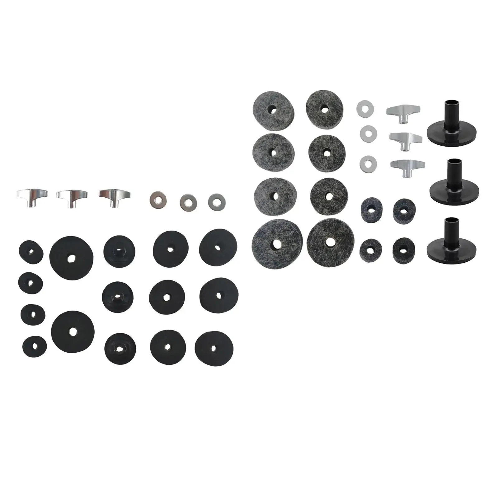 21x Drum Sets Replacement Cymbal Felts Washers Replacement Accessories Drum Replacement Parts