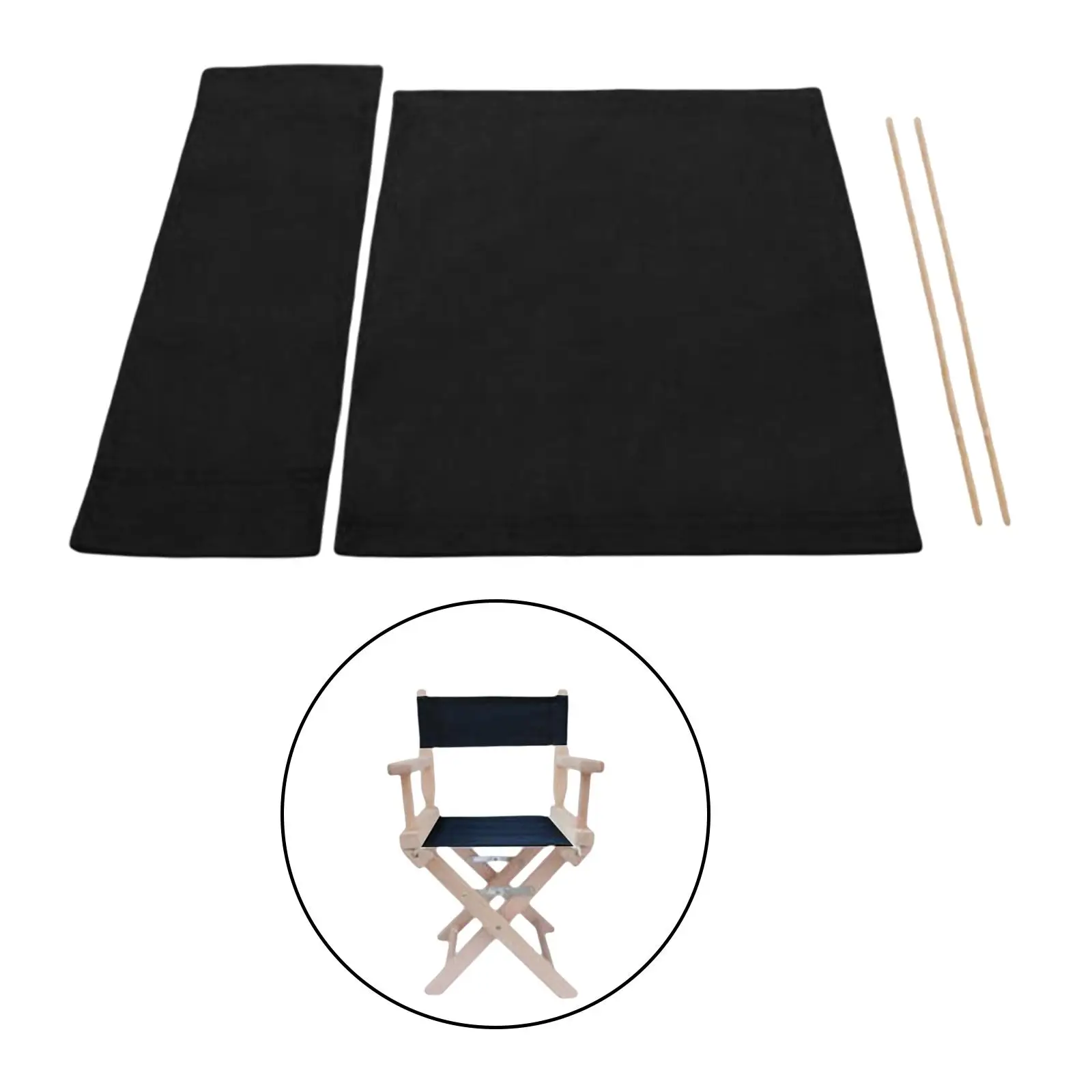 Directors Chairs Cover Easy to Clean Stool Protector Seat and Back Chair Replacement Seat Covers Chair Covers for Movie Chair