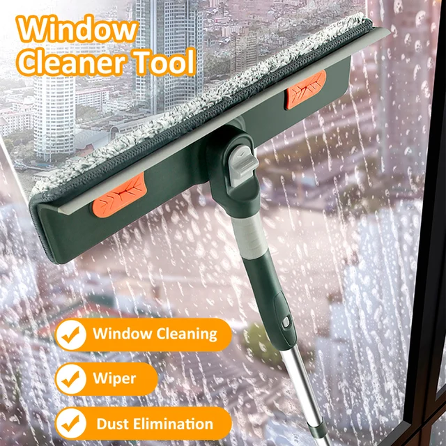Window Squeegee Multi-function Window Cleaner Tool with 57/89inch Extension  Flexible Window Pole Detachable Microfiber Scrubber - AliExpress
