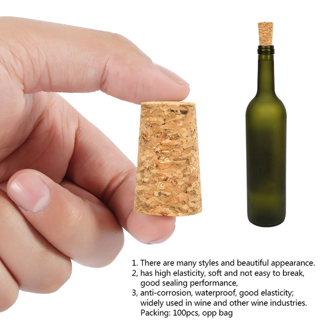 Bouchons Liège Lot De 60 Pièces - Dimensions 2,2 X 1,7 X 3,5 Cm - Pour Bouteilles De Vin, Bière, Déco Ou Bricolage - 4