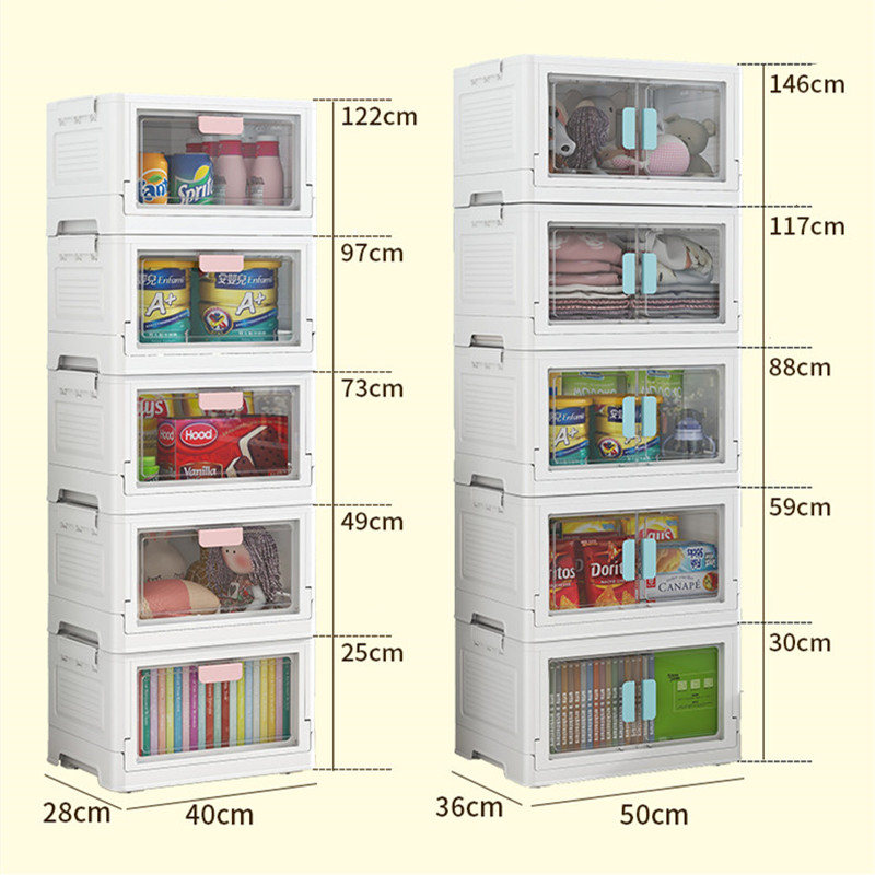 Title 1, Large Capacity Single Door Open Storage Box wit...