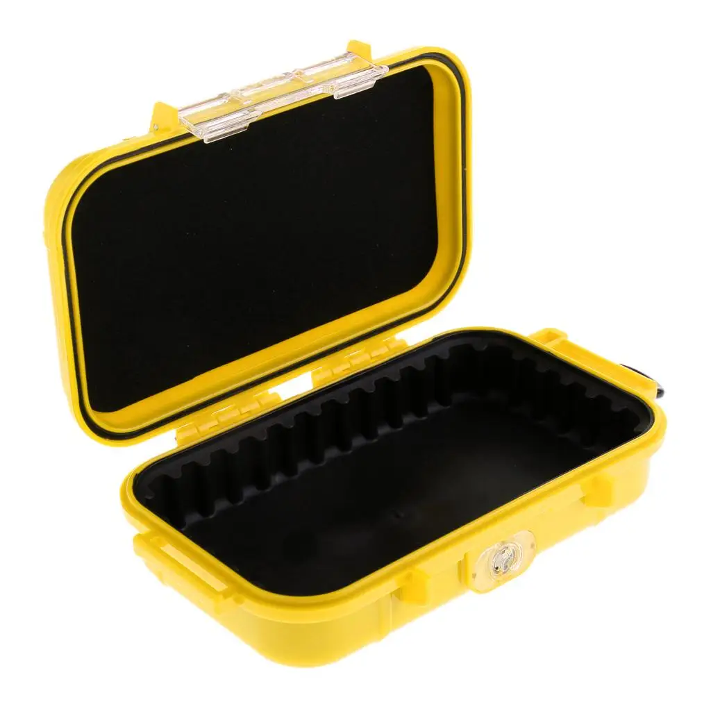 Waterproof Shockproof Protective Hard Case Box Container with Carabiner Hook