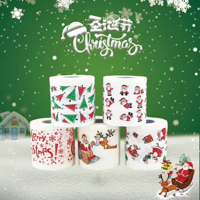 Décorations De Papier Toilette De Noël, Papier Toilette Mignon Père Noël,  Sapin De Noël, Cadeau Fantaisie Pour Décoration De [H1127] - Cdiscount Au  quotidien