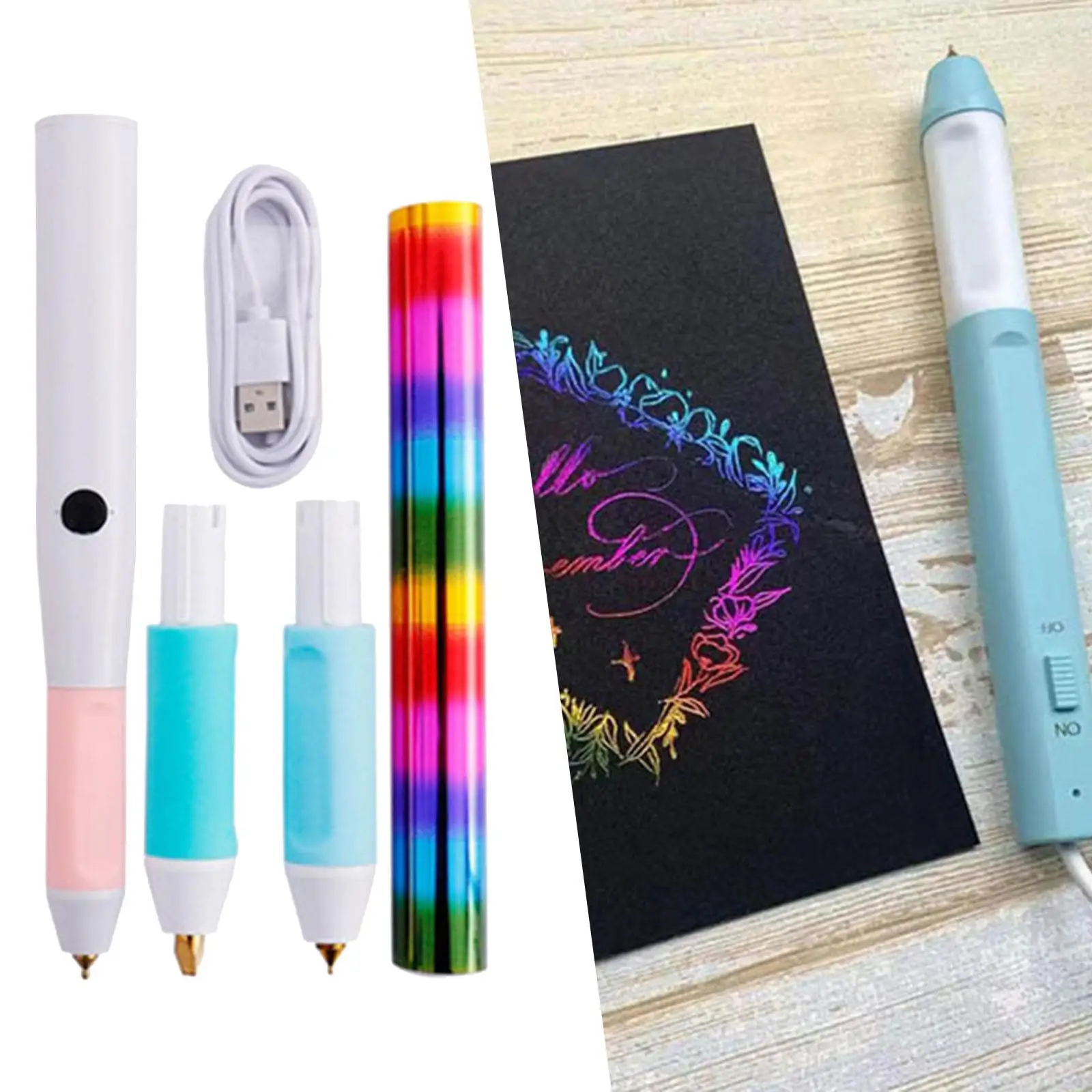Portable Hot Stamping Pen Painting Supplies Scrapbook USB Bronzing Pen Children