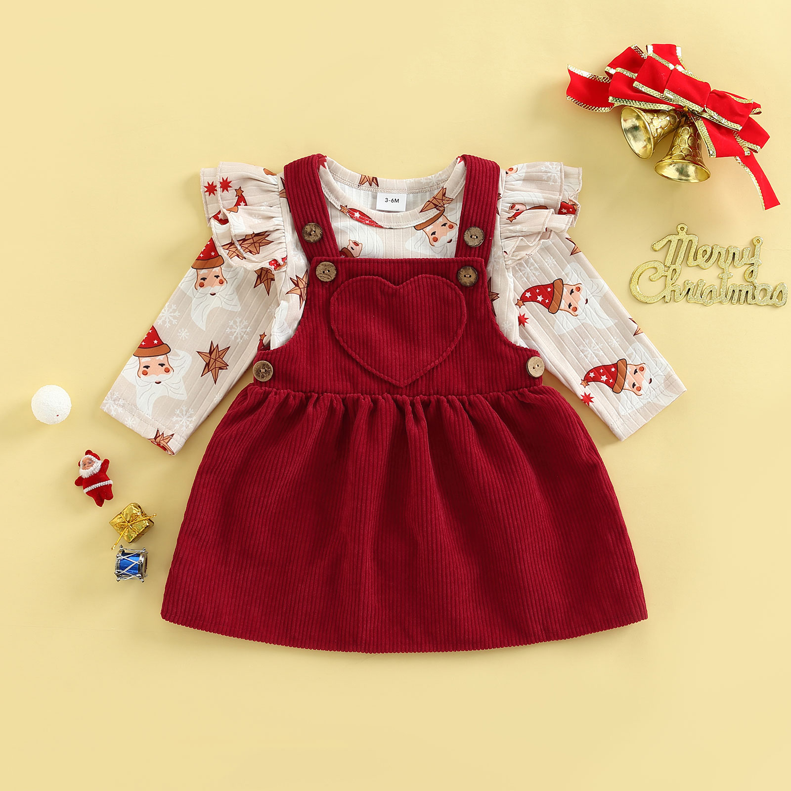 conjunto infantil natalino feminino  roupa de natal para bebe feminino  roupa natal bebe 1 ano  roupa infantil de natal