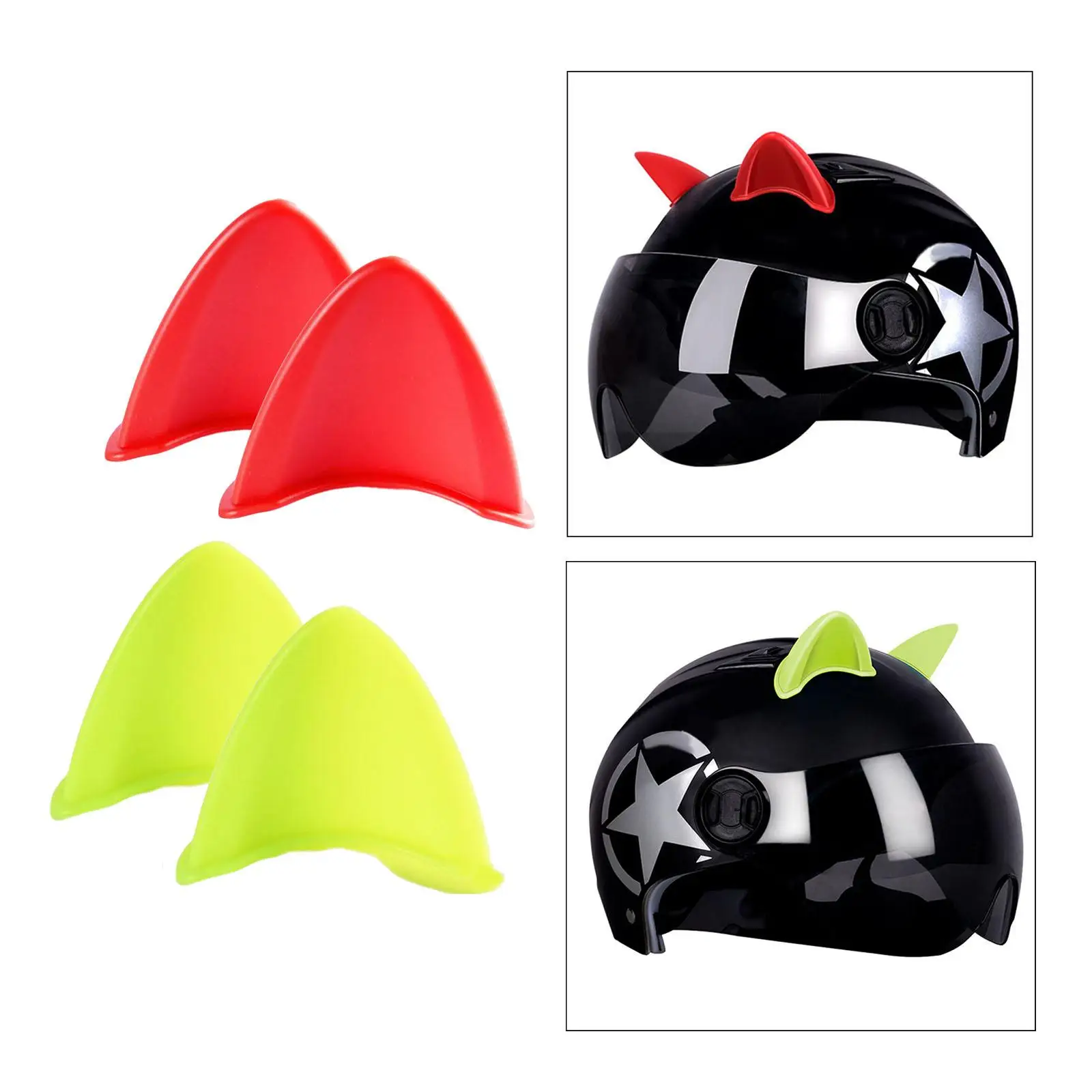 Motorcycle Helmet Decoration Headdress Accessories Cute fashionv Horn fit Bicycle Ski Motocross Scooter Outdoor