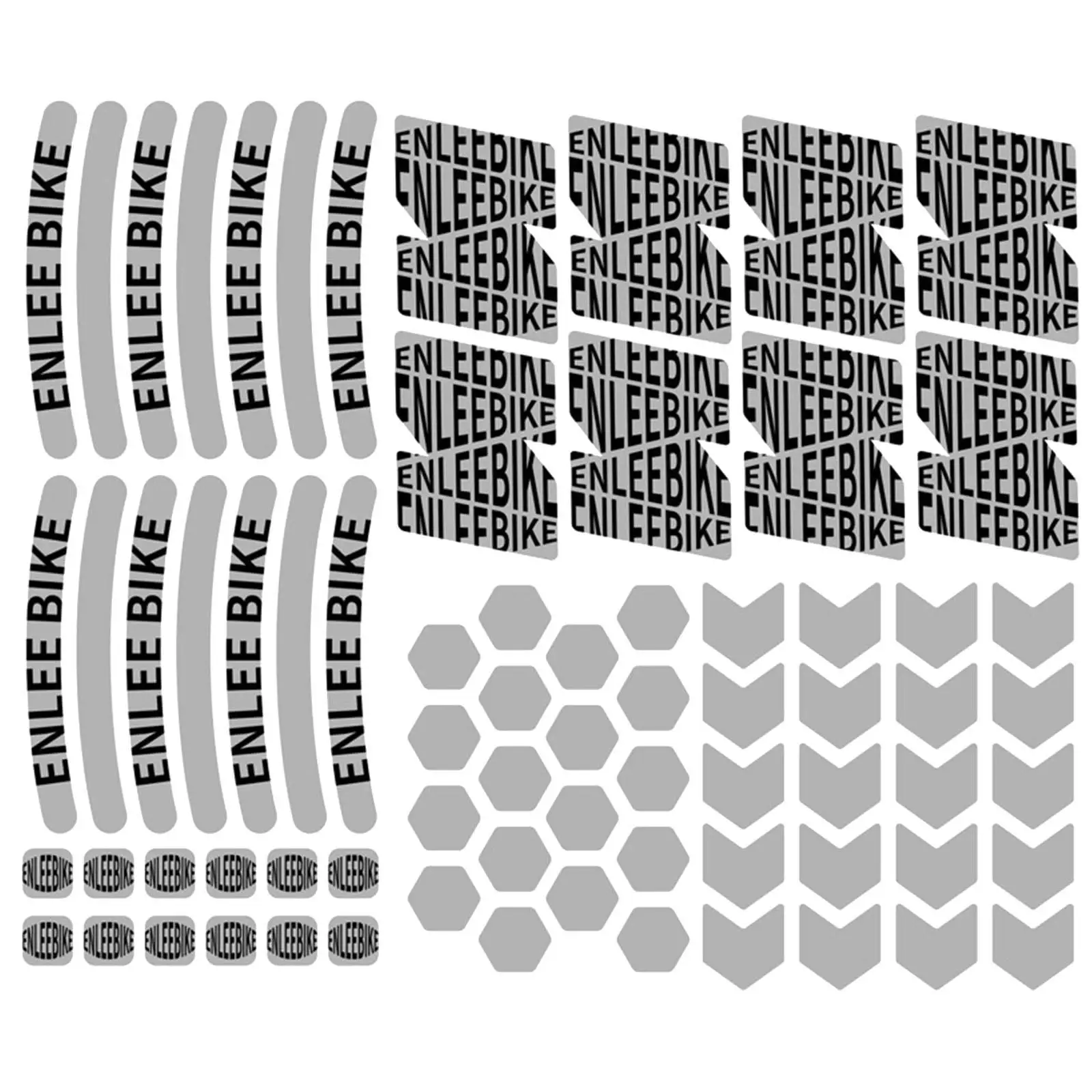 Pack of 72 Assorted Reflective Stickers Self  Decals Film Sticker for Wheelchairs Motorbike Motorcycle