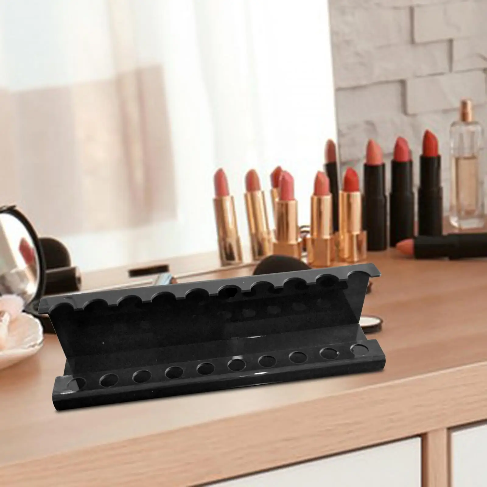Makeup Brush Holder Multifunctional Cosmetic Brushes Container Knives Forks Organizer for Desk Kitchen Desktop Household Vanity