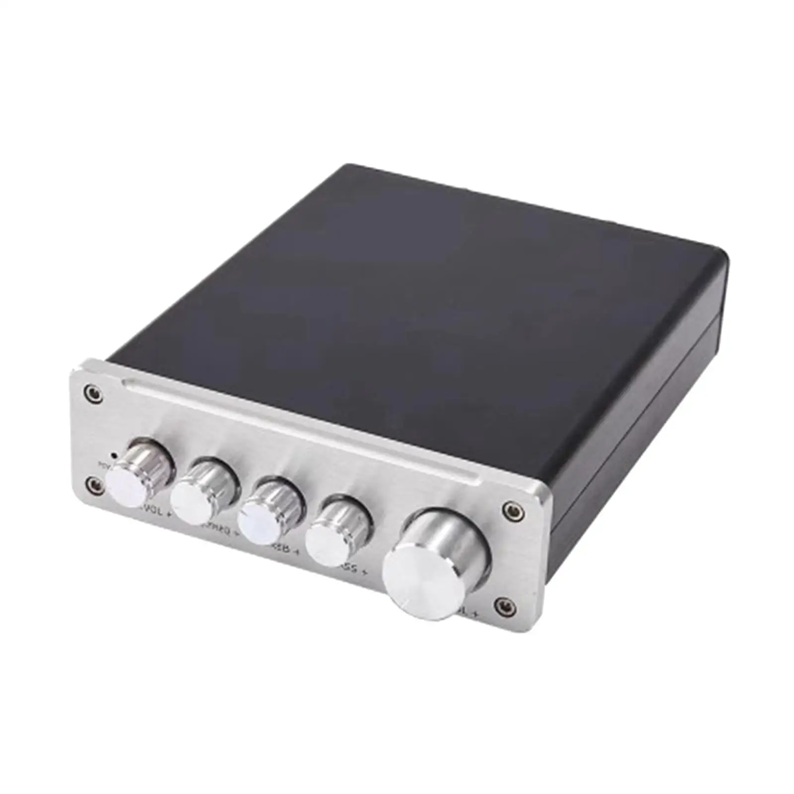 Power Amplifier D3 Professional with Volume Adjustment Knob HiFi Surround Sound for Home Outdoor Performances Party Outdoor KTV