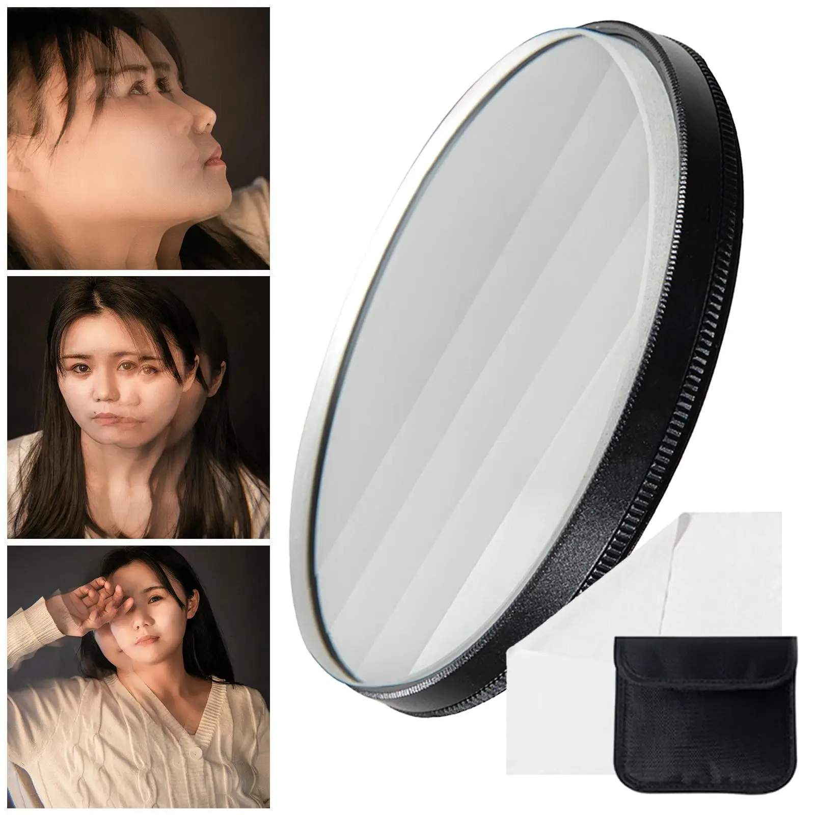 Linear Glass  Lens Filter, Main Object Creative Multiple Refraction for Slr Photography