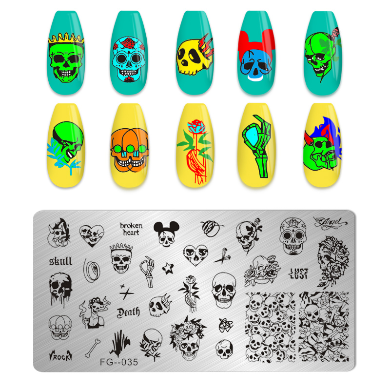 Best of Cartoon Character Nail Stamping Plates Brand Cartoon Animal Stainless Steel Nail Polish Nail Art Stamping Plates For Girls Reviews & Tips - Image 5