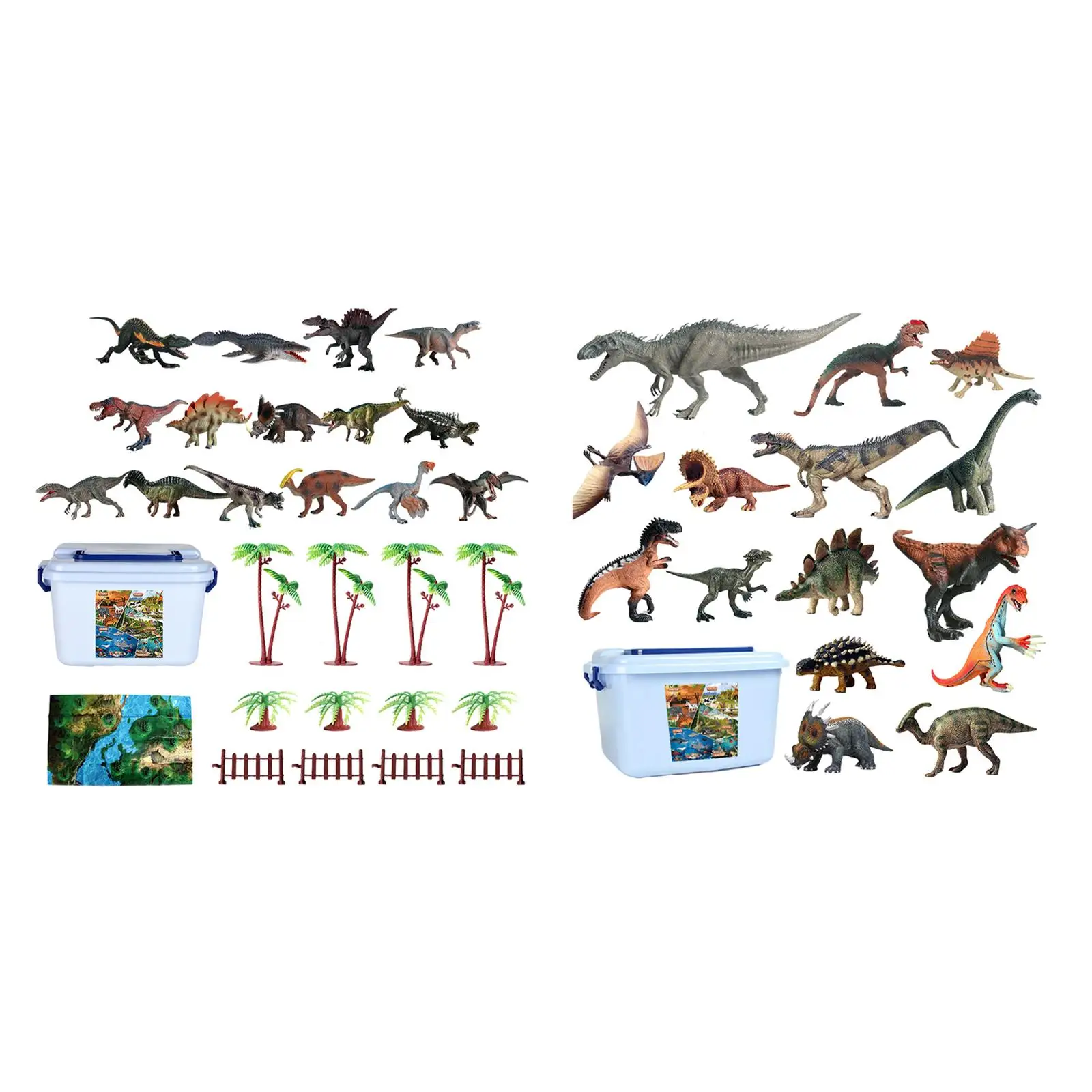 15x Kids Dinosaur Toys Pretend Dinosaur Figures Playset for Birthday Holiday
