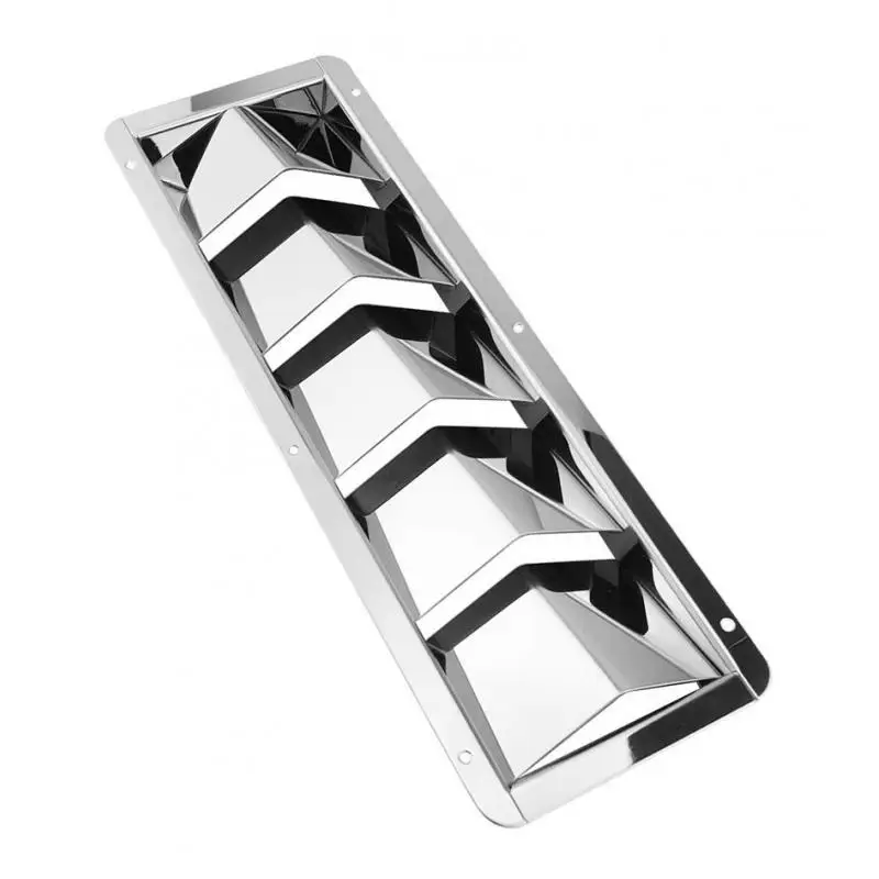 Louver Vent 5-Slot Ventilation  Grille Cover Yacht Stainless Steel