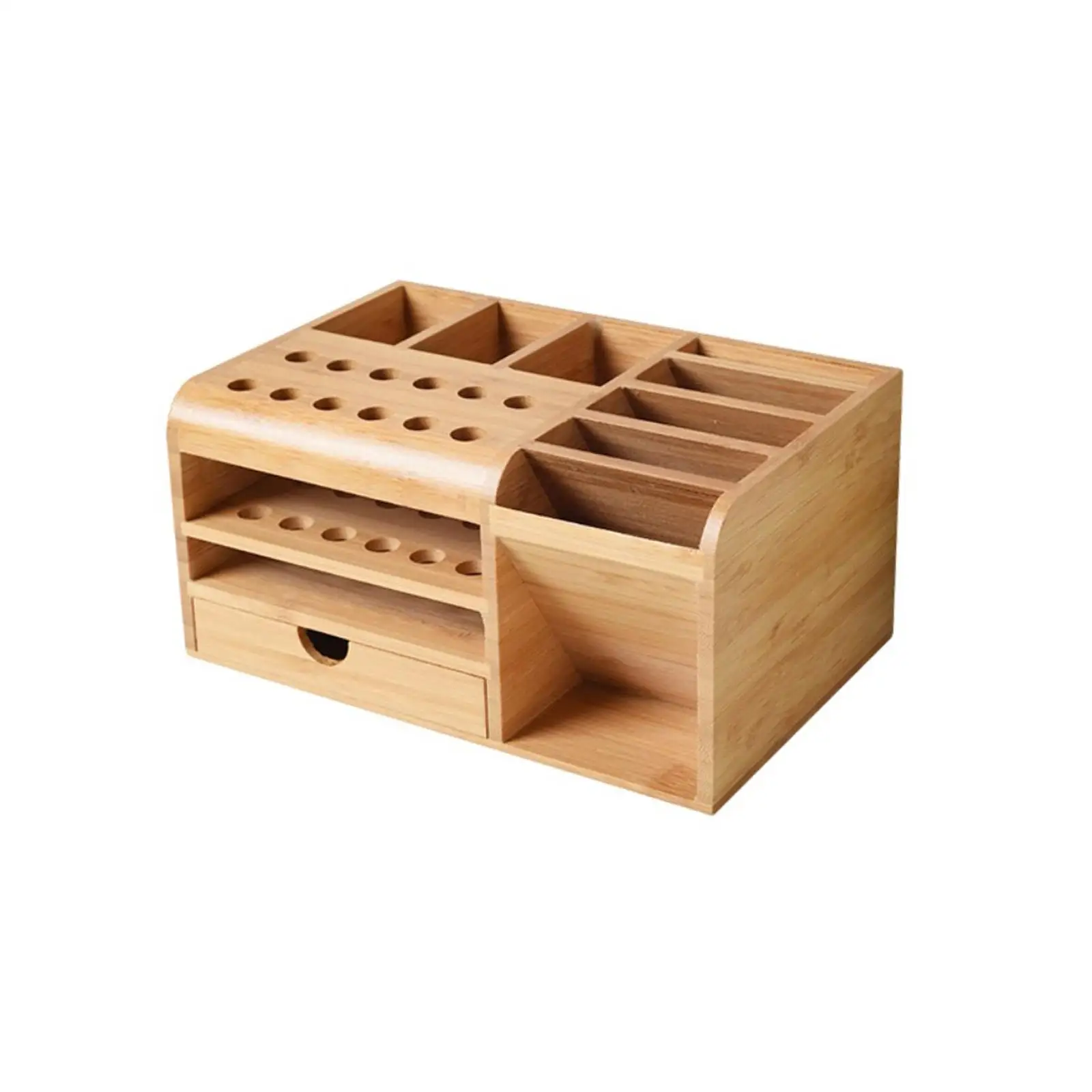 Desk Organiser Wooden Desktop Sundries Organizer for Classroom Storage Case