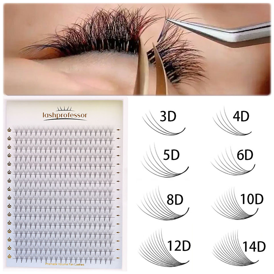 Best of Lashprofessor Premade Volume Fan 5D 6D 8D 10D 12D 16D Individual Eyelash Thin Pointy Base Premade Russian Volume Lash Extensions Reviews & Tips