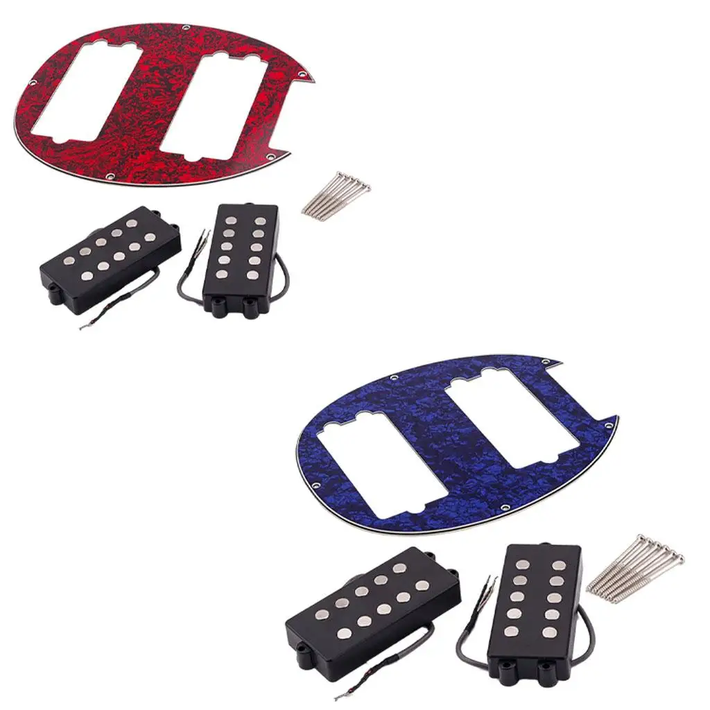 Electric Guitar Humbucker Pickups Double Coil Pickup Set for 5 String Bass Guitar
