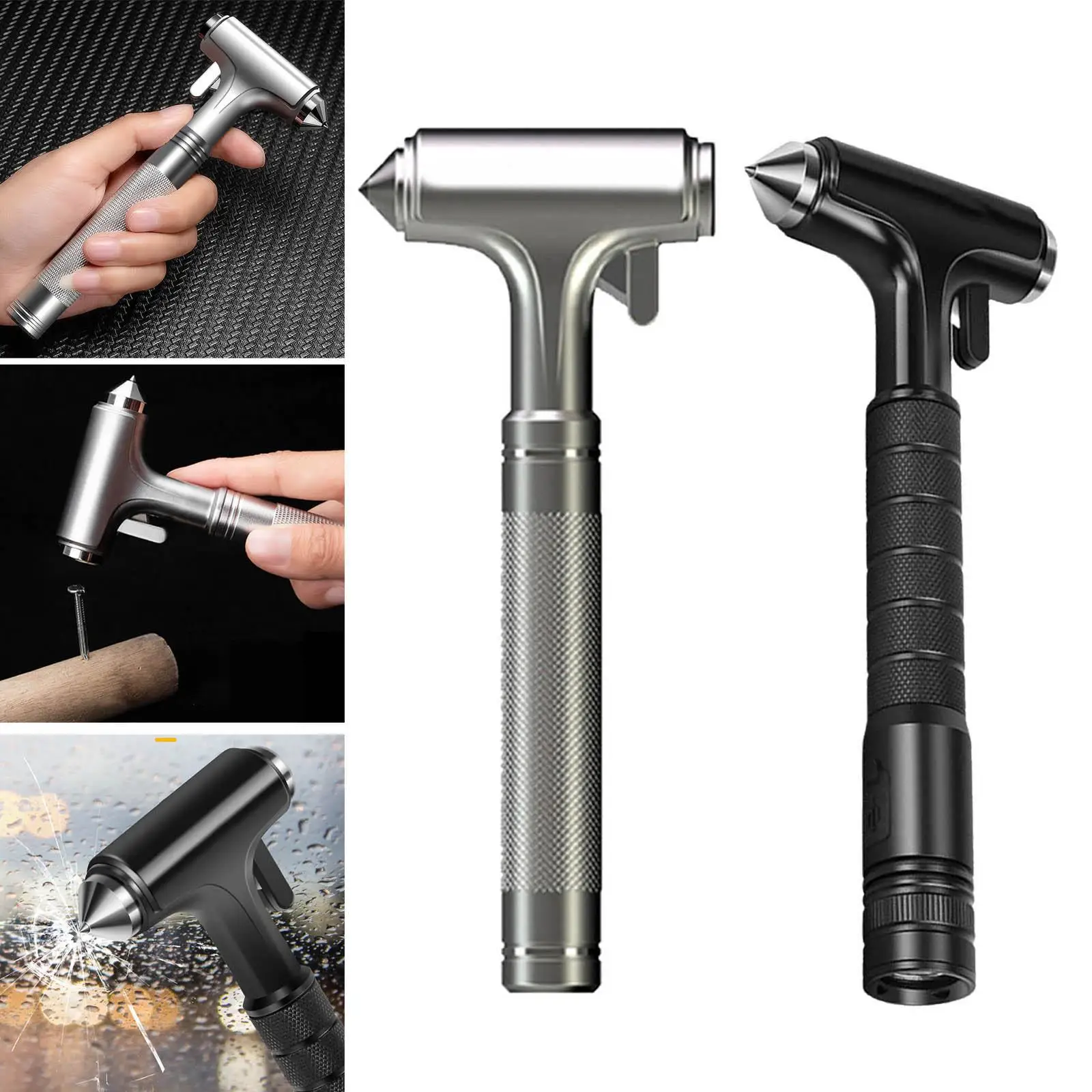 Car Safety Hammer, Built in  Cutter  Tool,  Window Glass Breaker Emergecy Portable Cars Supplies Multi Function