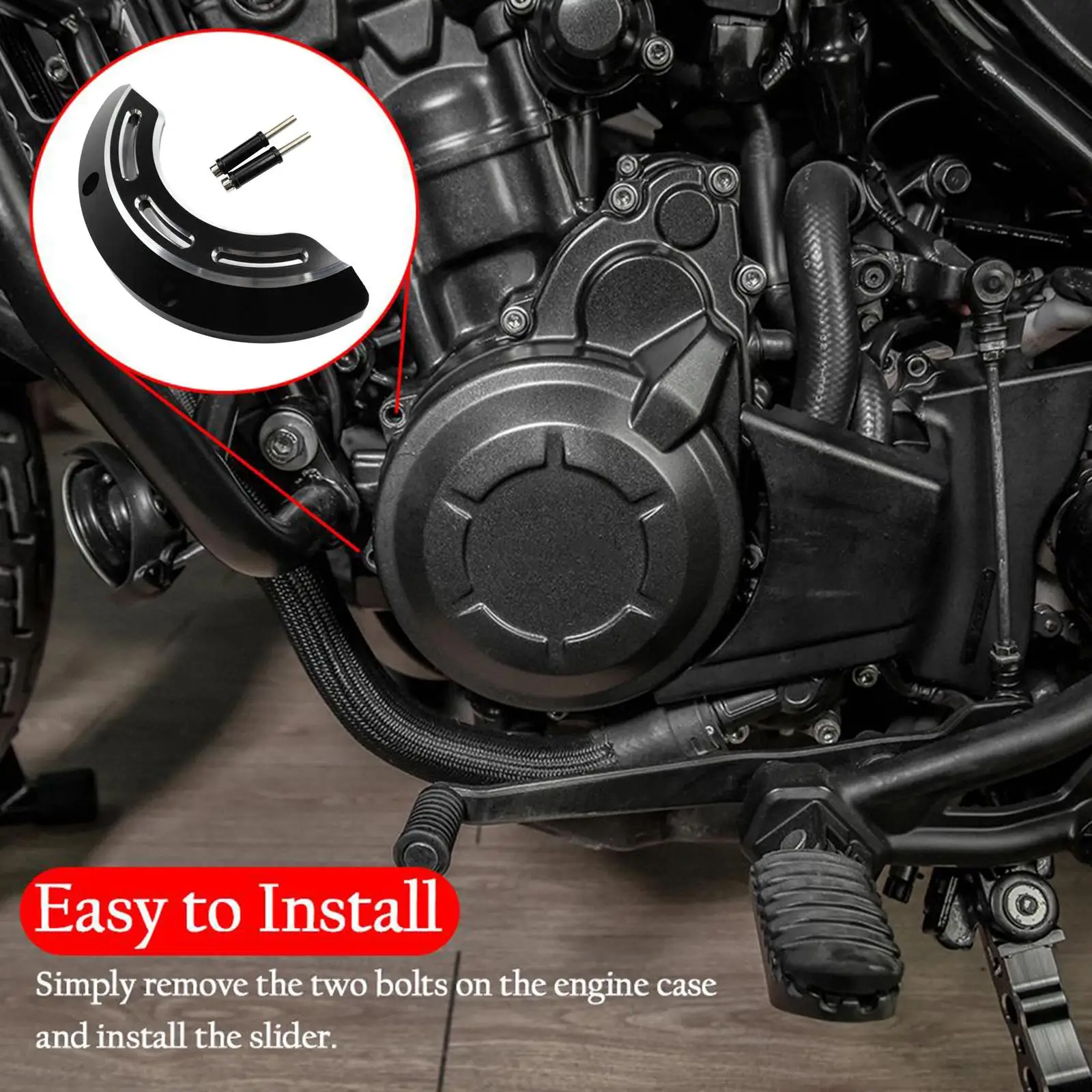 Engine Case Slider Protector Cover Guard For Honda Rebel CMX500 CMX300 2017-19